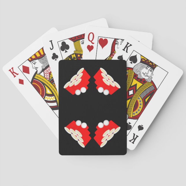 Reversible Beer Pong Playing Card Deck (Back)