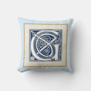 Reversible Celtic G Initial Cushion