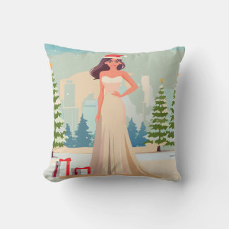 Reversible Christmas Cheers Pillow  