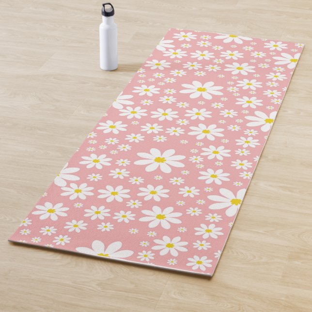 Reversible Daisy Pattern Yoga Mat (In Situ)