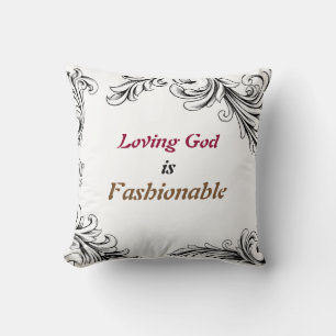Reversible Decorative Pillow .. Loving God