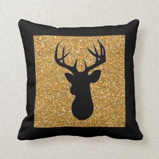 Reversible Gold Custom Holiday Theme Cushion
