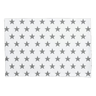Reversible Grey and White Pillowcase