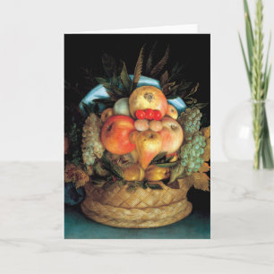 Reversible Head With Basket of Fruit 1590 - Arcimb Card