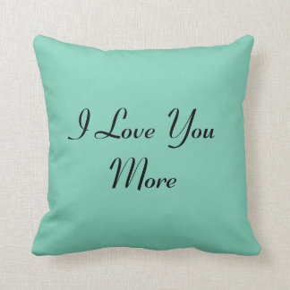 Reversible I Love You More Cushion
