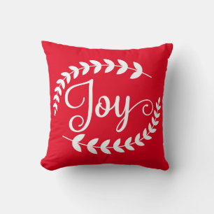Reversible Joy Christmas Cushion