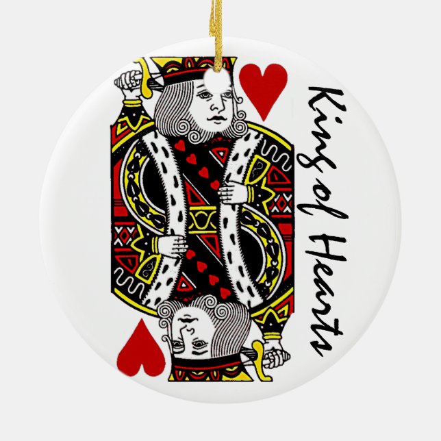 Reversible King of Hearts Ornament (Back)