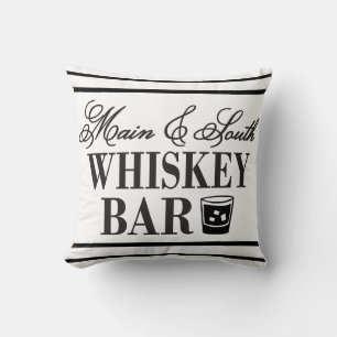 Reversible Main & South Whiskey Bar Cushion