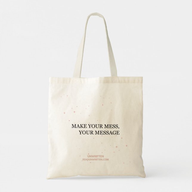 Reversible message tote bag (Back)