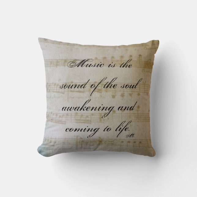 Reversible music pillow (Front)
