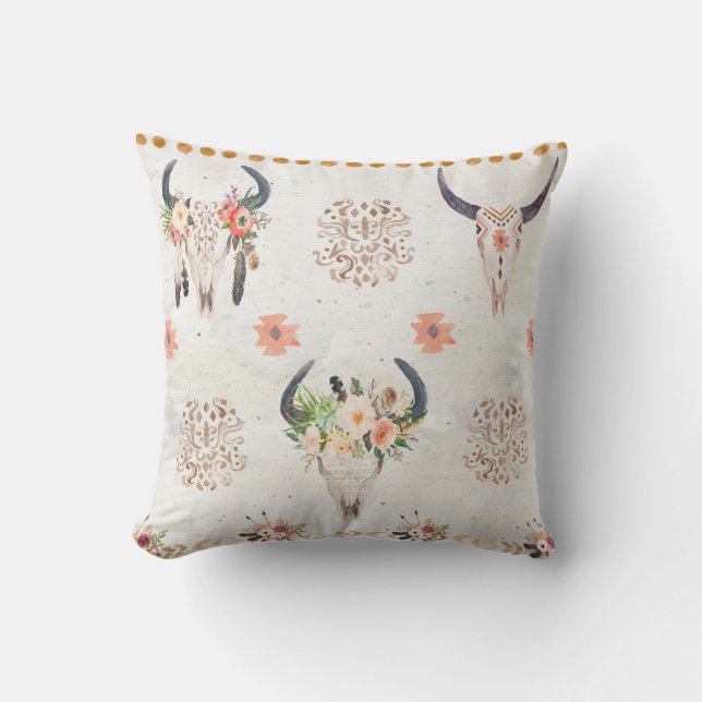 Reversible outdoor pillow, Southwestern style Outdoor Cushion (Front)