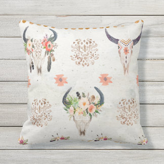 Reversible outdoor pillow, Southwestern style Outdoor Cushion
