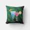 Reversible Palm Leaves & Cocktails Outdoor Pillow