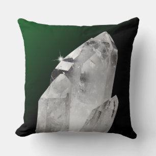 Reversible Picture of Quartz Healing Crystals Cushion