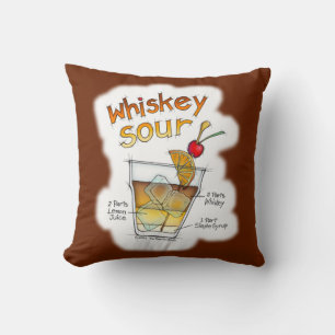 REVERSIBLE PILLOWS - WHISKEY SOUR RECIPE COCKTAIL