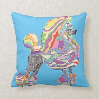 Reversible Pink poodle pillow