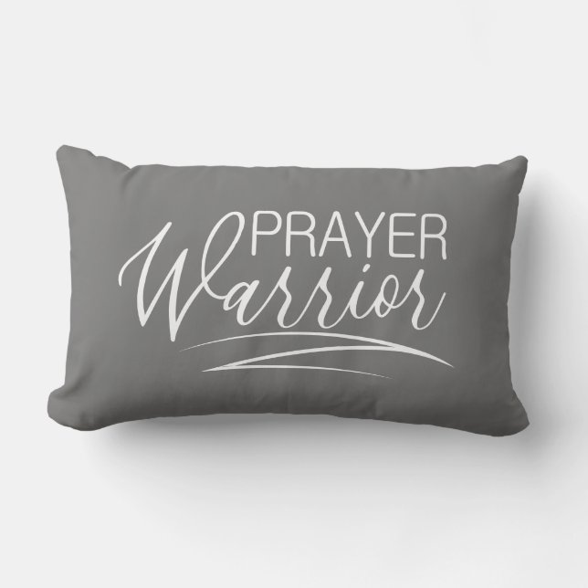 Reversible Prayer Warrior  Lumbar Cushion (Front)