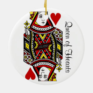 Reversible Queen of Hearts Ornament