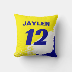 Reversible Racing Inspired Name and Number Cushion