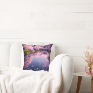 Reversible Sakura (Cherry Blossom Tree) Pillow 