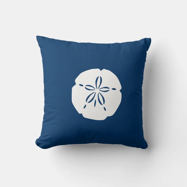 Reversible Sand Dollar Throw Pillow (Front)