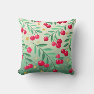 Reversible Seasonal Cherry Tree & Cardinal Pillow