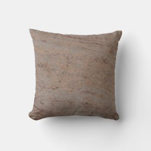 Reversible solid back Tan n Grey Textured Pillow
