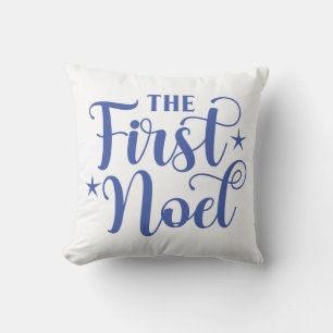 Reversible The First Noel  Cushion