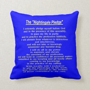 Reversible:   The Nightingale Pledge Cushion