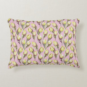 Reversible Tulips Decorative Cushion
