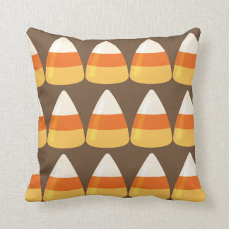 Reversible Two Sided Candy Corn Pumpkins Halloween Cushion