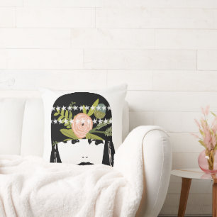 Reversible Vintage Roaring 20's Flapper Girl Cushion