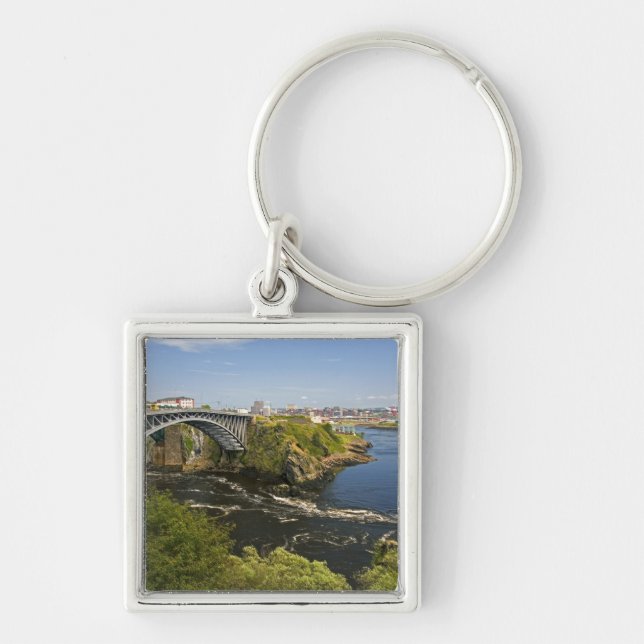 Reversing falls on the St. John River at St. 2 Key Ring (Front)