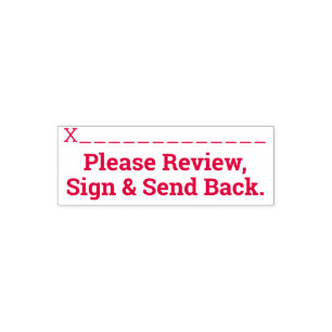 Review and Sign Request Rubber Stamp