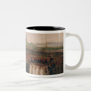 Review of the National Guard and the Fire Two-Tone Coffee Mug