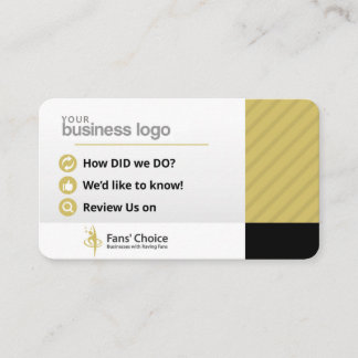 Review Us on Fans' Choice Business Card