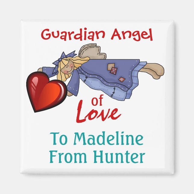 Revised - Guardian Angel of Love by SRF Magnet (Front)