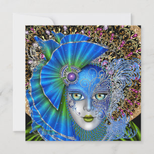 Revised Masquerade Mardi Gras Invitation