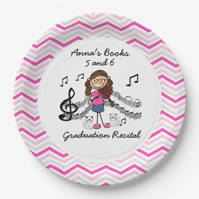 REVISED Stick Figure Violin Player Paper Plates (Front)