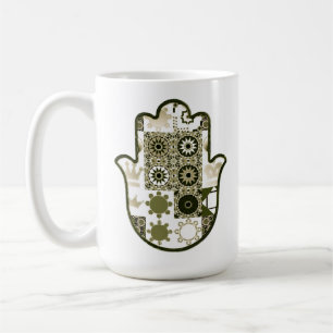 Revisit Khamsa Hand Patchwork 1 Coffee Mug