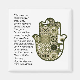 Revisit Square Khamsa Hand Magnet 2 Owner