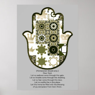 Revisited Khamsa Hand Poster Design 1 Owner