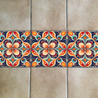 Revisited Mexican folk art floral