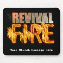 Revival fire church outreach typography evangelism