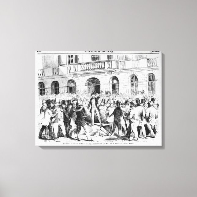 Revolt in Vienna Canvas Print (Front)