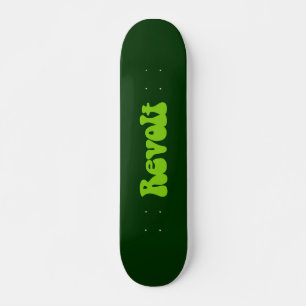 Revolt - Martian Green on Dk Green Skateboard