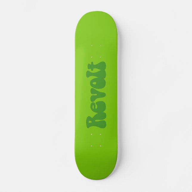 Revolt - Shades of Green Skateboard (Front)