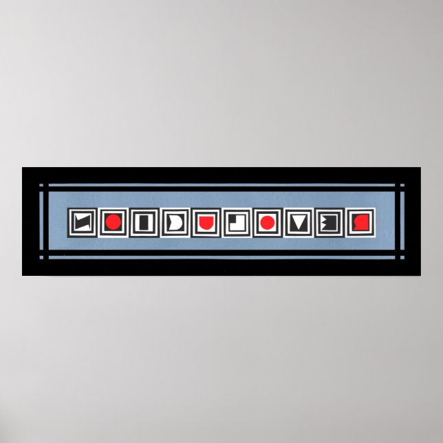 REVOLUCION Black Grey Red Poster (Front)