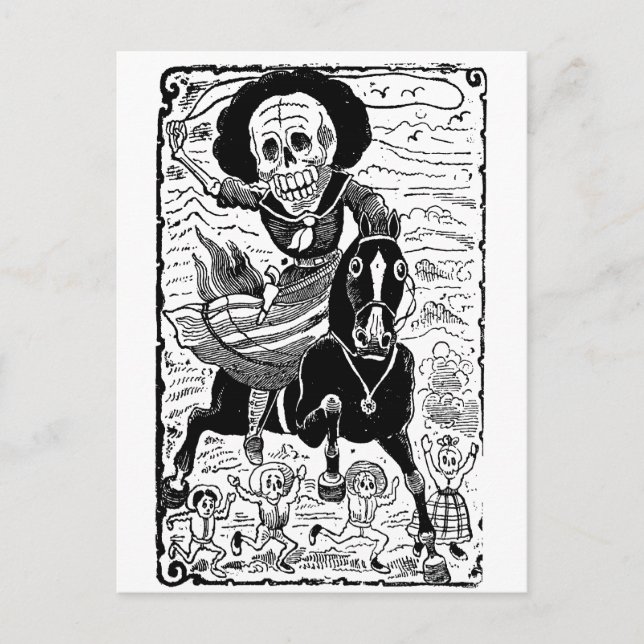 Revolucionaria by José Guadalupe Posada Postcard (Front)