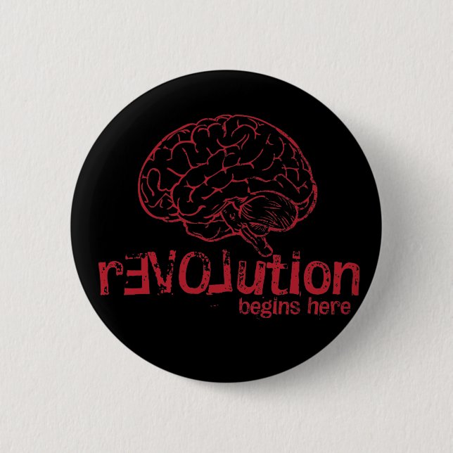 rEVOLution Begins Here Button (Front)